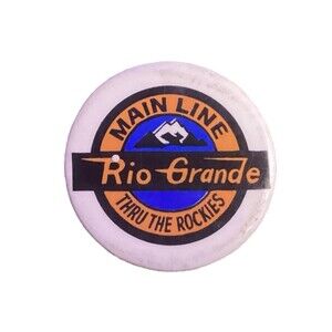 Vintage “Mainline Thru The Rockies” Rio Grande Pin - Railroad Collectible
